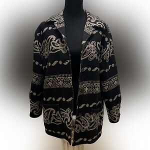 Maurizio ramani womens jacket XL wool blend blanket coat 46”